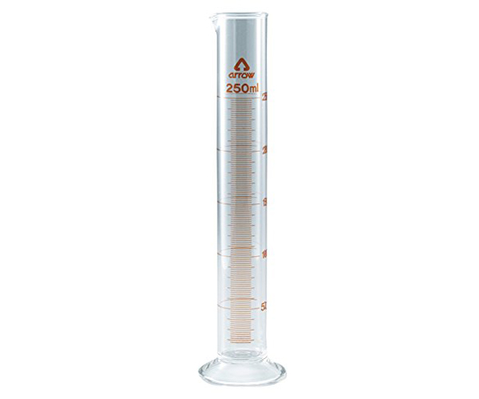 AS ONE 6-231-08 Graduated Cylinder (Hard Glass) 250mL